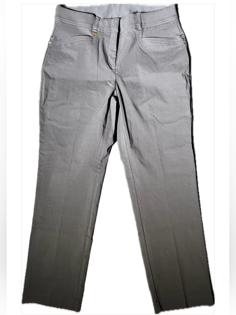 JM Collection Black Curvy Fit Straight Leg Pants Comfort Waistband 14